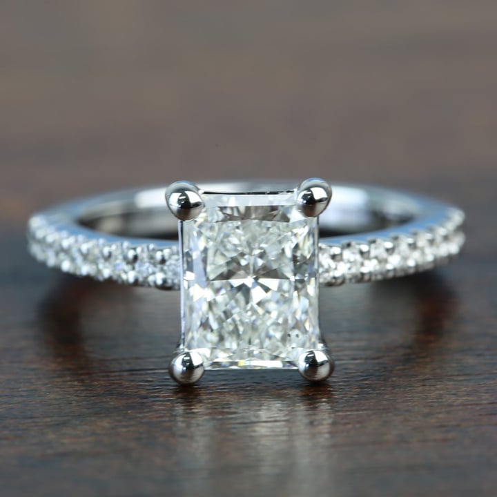 1.52 Carat Radiant Cut Diamond Engagement Ring