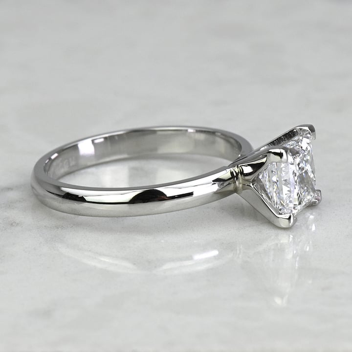 1.70 Carat Lab Created Princess Diamond Solitaire Engagement Ring