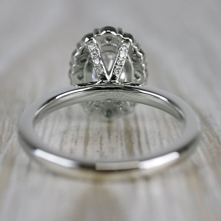 1 Carat Vintage Oval Diamond Engagement Ring - small angle 4