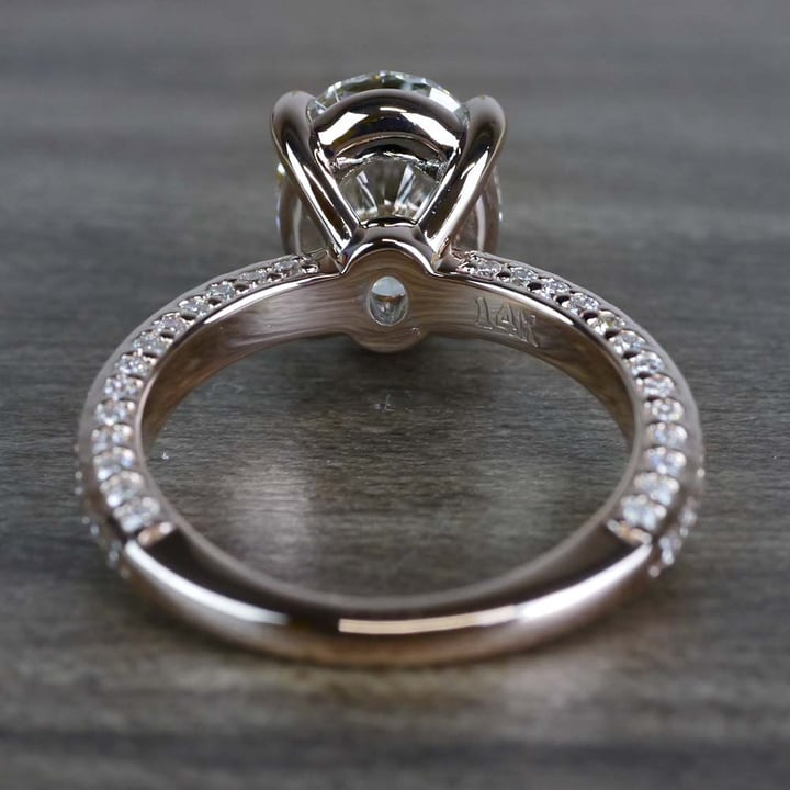Breathtaking Oval Cut 3 Carat Diamond Ring - small angle 4