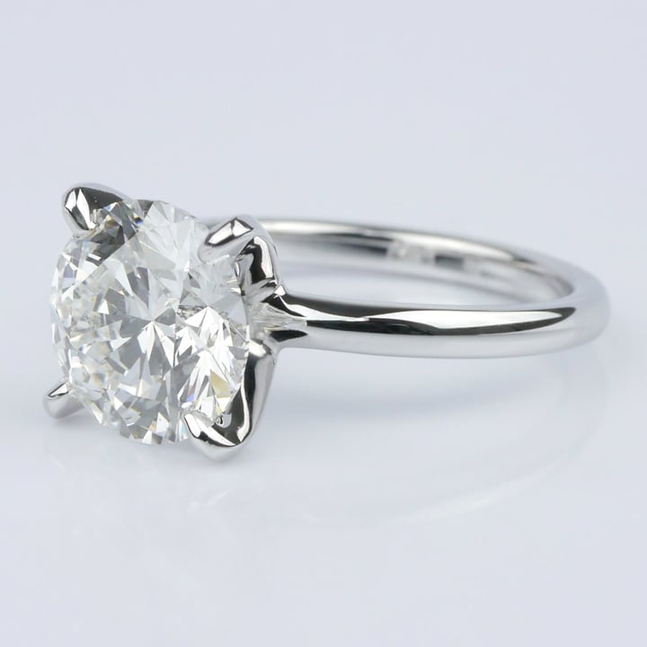 Classic Platinum Solitaire Engagement Ring (2.30 ct.) angle 2