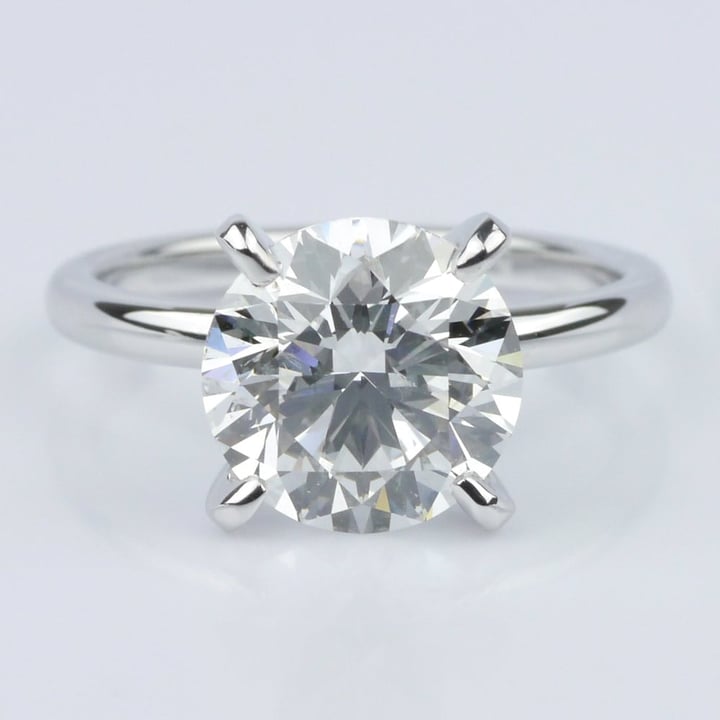 Classic Platinum Solitaire Engagement Ring (2.30 ct.) - small