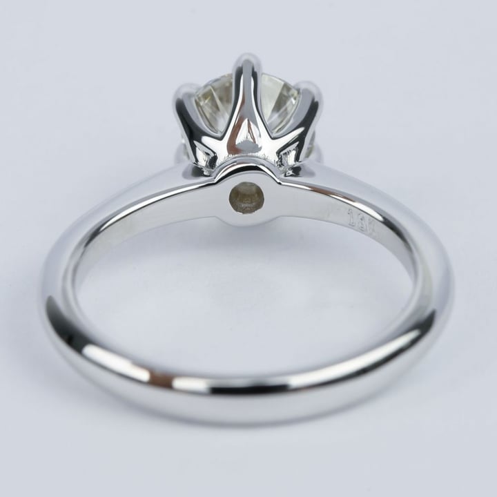 1 Carat Round Diamond Solitaire Engagement Ring - small angle 4