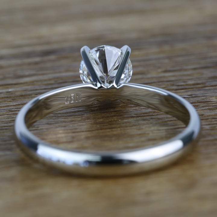 Classic Diamond Solitaire Engagement Ring (0.96 Ct. Round Cut) - small angle 4