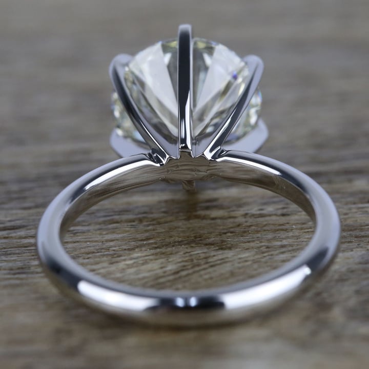 3 Carat K Color Diamond Ring In White Gold - small angle 4