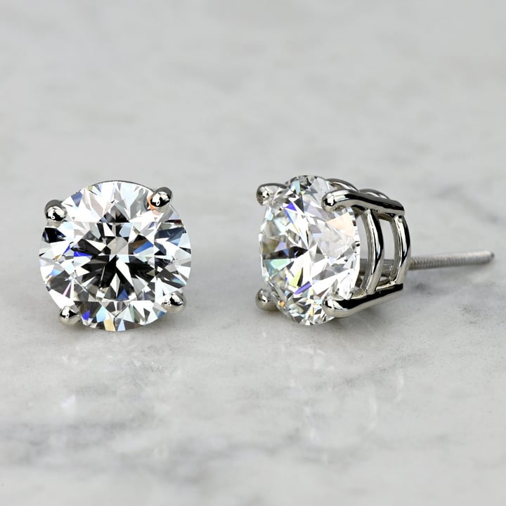 Lab Diamond Stud Earrings