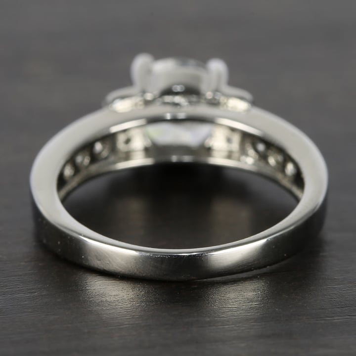 1 Carat Vintage Round Cut Diamond Engagement Ring - small angle 4
