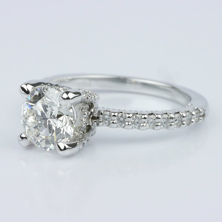  Diamond Engagement Ring with Inside Milgrain Accent (1.00 ct.) angle 2