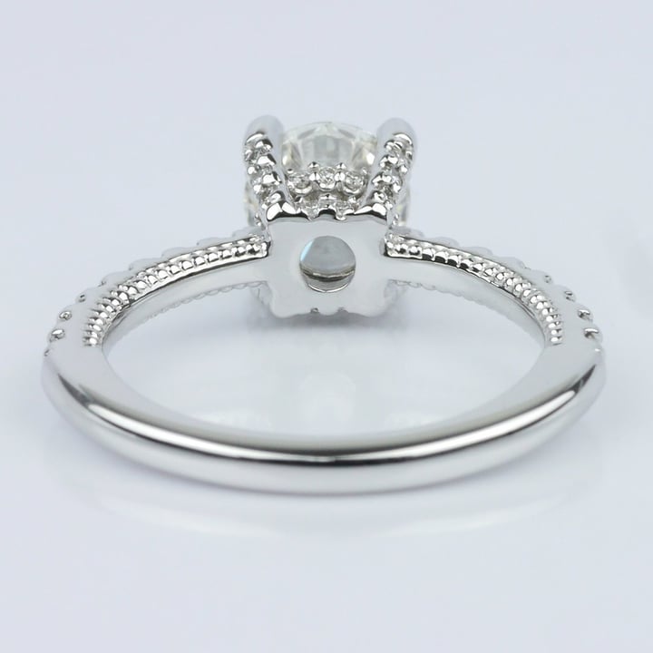  Diamond Engagement Ring with Inside Milgrain Accent (1.00 ct.) angle 4