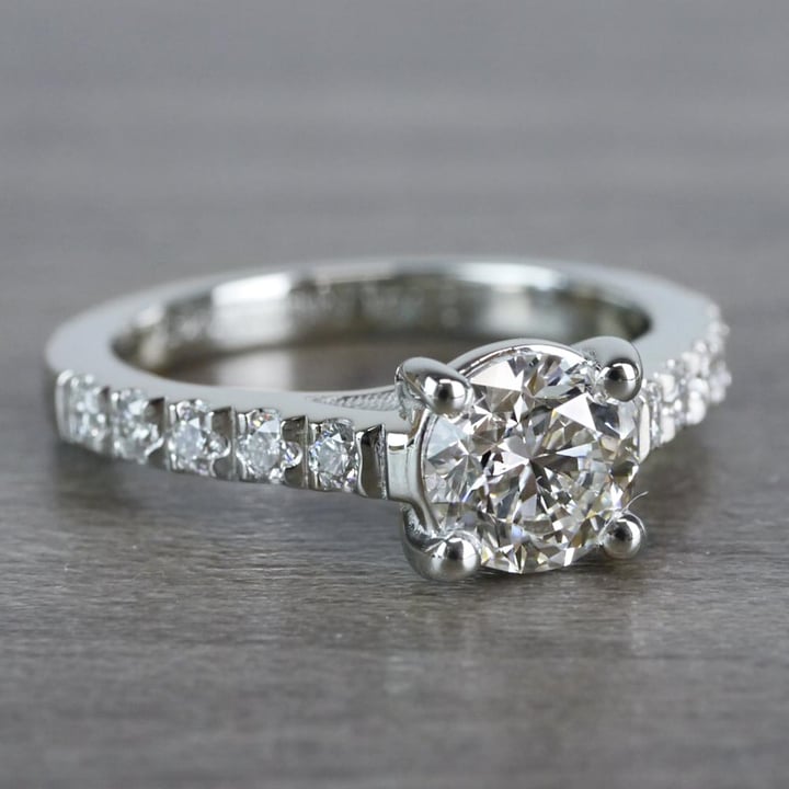 Round Diamond Trellis Engagement Ring angle 3