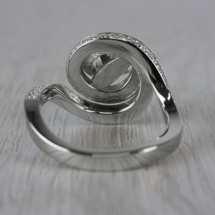 Perfect Swirl Diamond Engagement Ring (1 Carat) angle 4