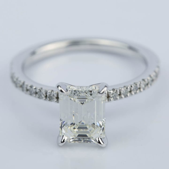Emerald Cut Diamond Engagement Ring (1.51 Carat) - small