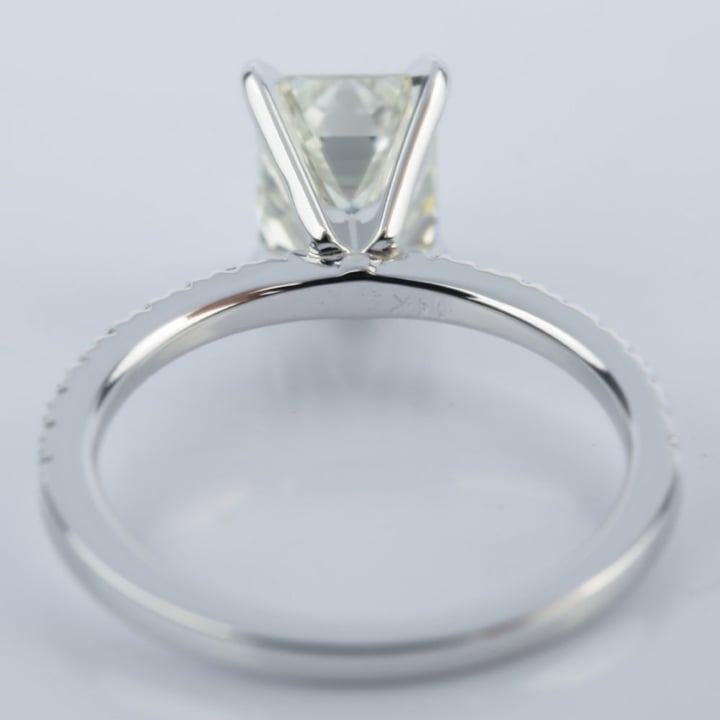 Emerald Cut Diamond Engagement Ring (1.51 Carat) - small angle 4