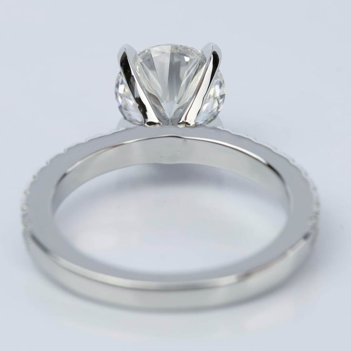 Platinum Pave Diamond Engagement Ring (2.22 Carat) - small angle 4