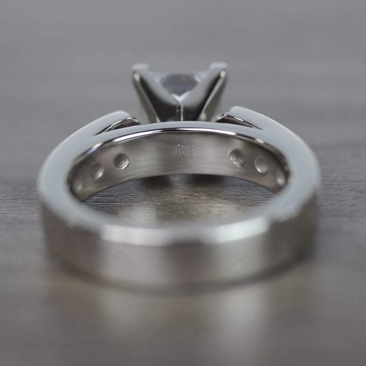 2.5 Carat Princess Cut Diamond Engagement Ring (Channel Set) angle 4