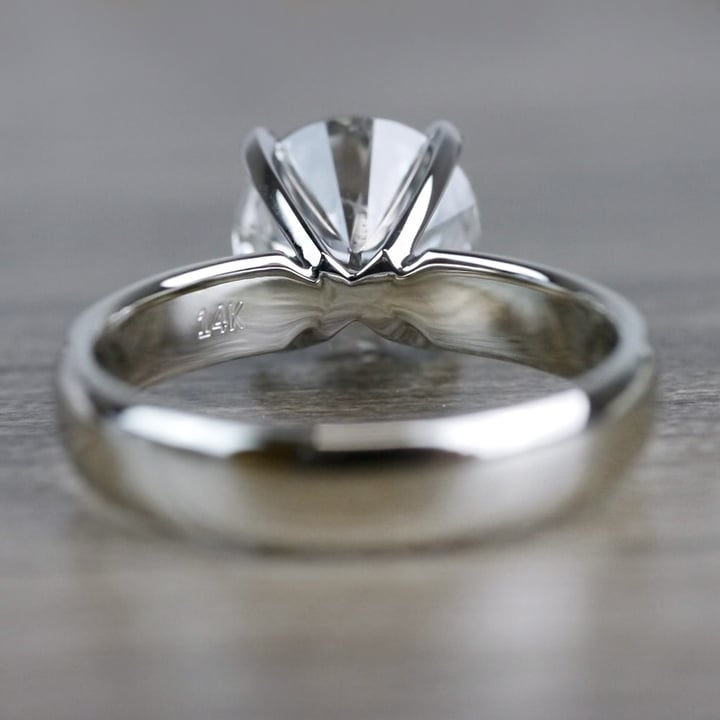 3 Carat Solitaire Round Diamond Ring  angle 4