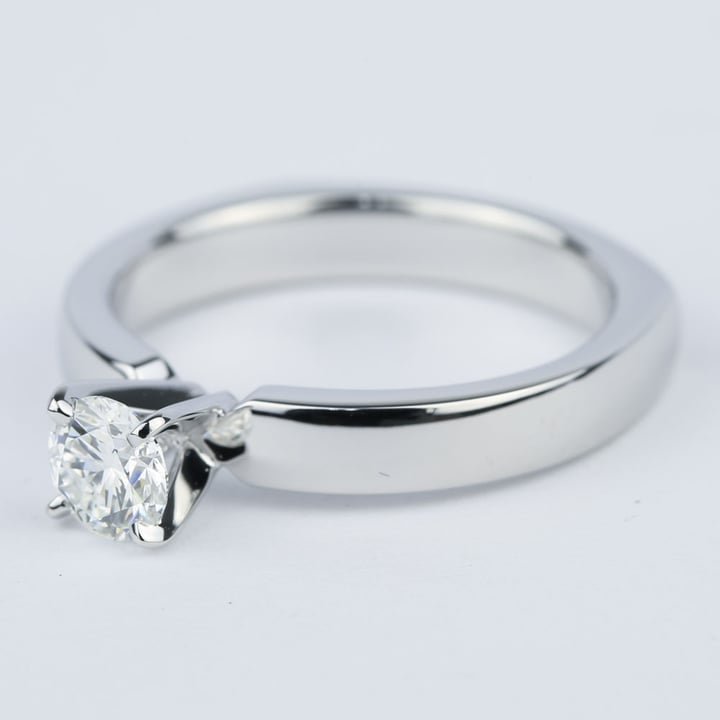 1/2 Carat Solitaire Diamond Ring (Rocker Style) - small angle 3