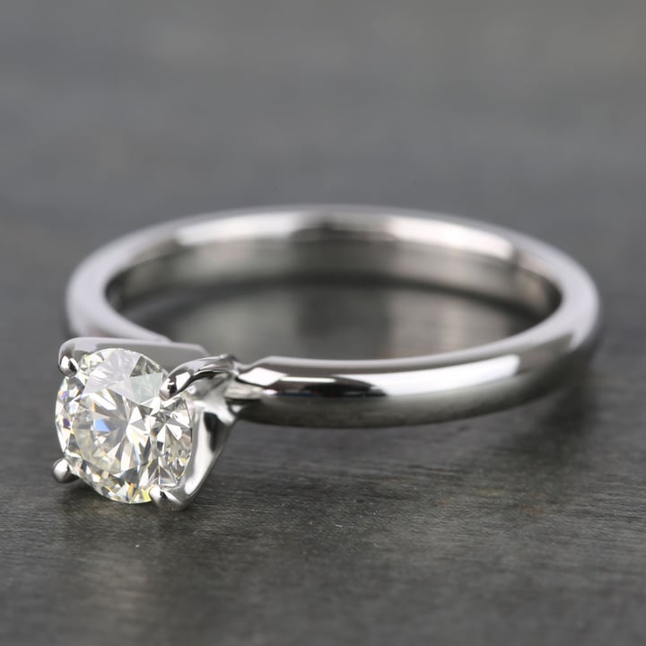 Round Classic Solitaire Diamond Engagement Ring (0.70 Carat)
