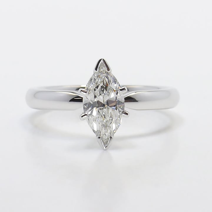 6 Prong Marquise Diamond Ring (0.74 Carat) - small