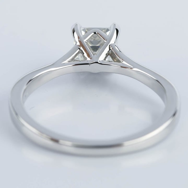 Split Shank Asscher Cut Diamond Engagement Ring angle 4
