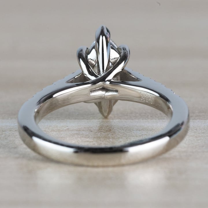 Stunning 1.00 Carat Marquise Diamond Trellis Engagement Ring  - small angle 4
