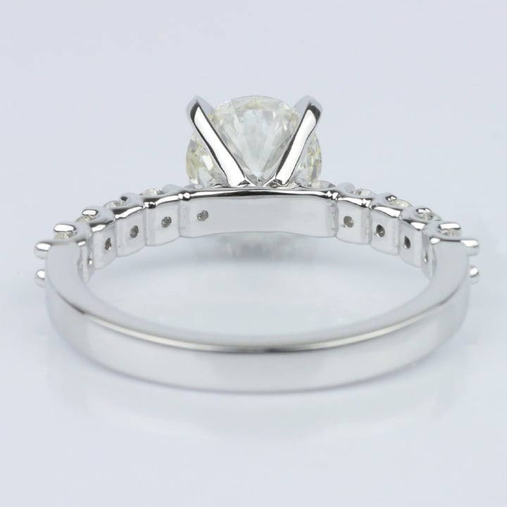 U-Prong Round Diamond Engagement Ring (1.70 ct.) - small angle 4