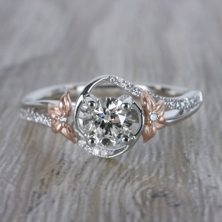 Floral engagement rings: petal perfect diamond rings to match the  springtime mood