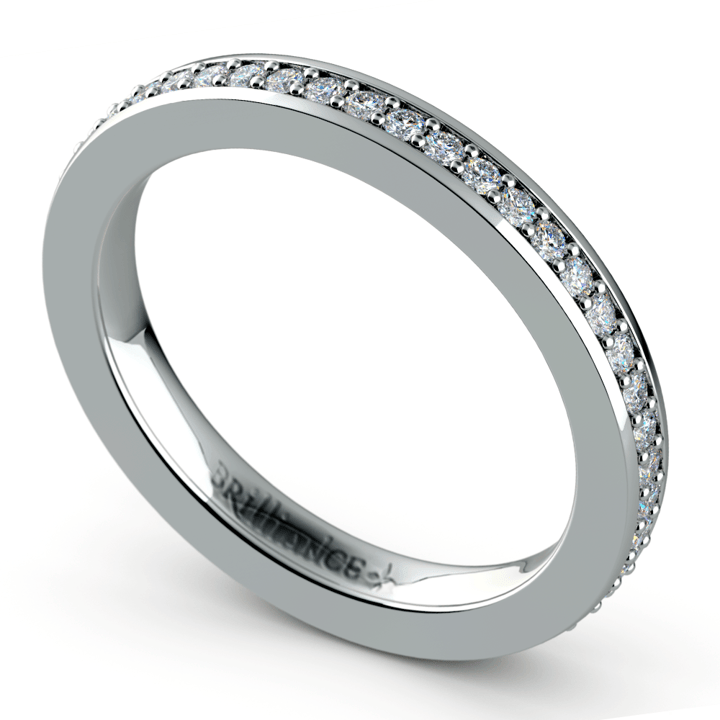 Elegant Eternity Pave Diamond Ring In White Gold (1/2 Ctw) | Thumbnail 01