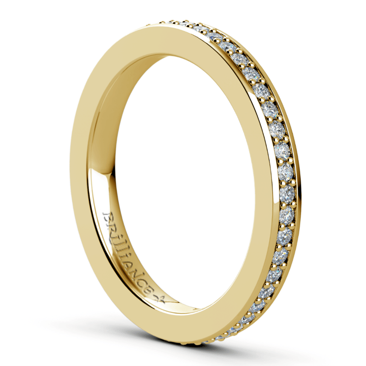 Classic Gold Eternity Pave Diamond Ring (1/2 Carat) | Thumbnail 04