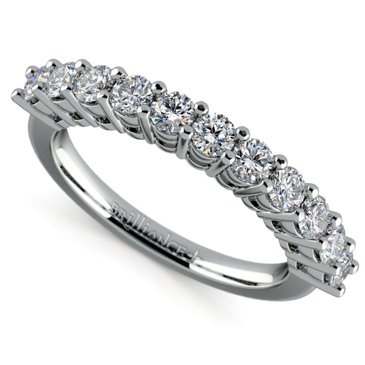 Eleven Stone Diamond Wedding Ring In Platinum (3/4 Ctw) | Thumbnail 01