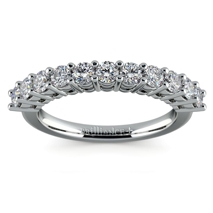 Eleven Stone Diamond Wedding Ring In Platinum (3/4 Ctw) | 02