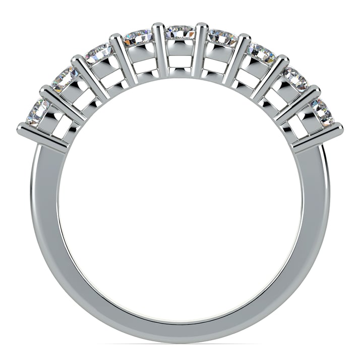 Platinum Nine Stone Diamond Wedding Ring (3/4 Ctw) | Thumbnail 03
