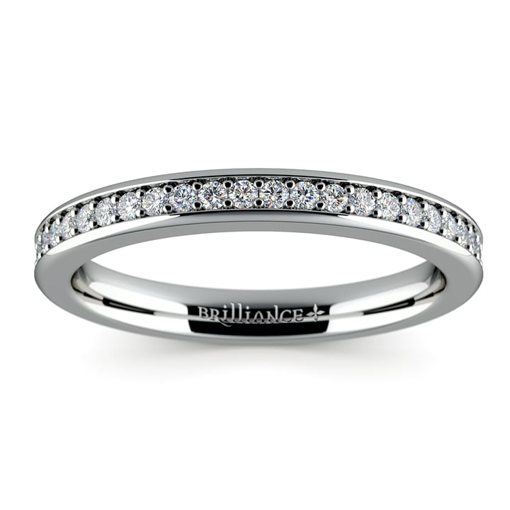 Pave Diamond Wedding Ring in Platinum  | 02