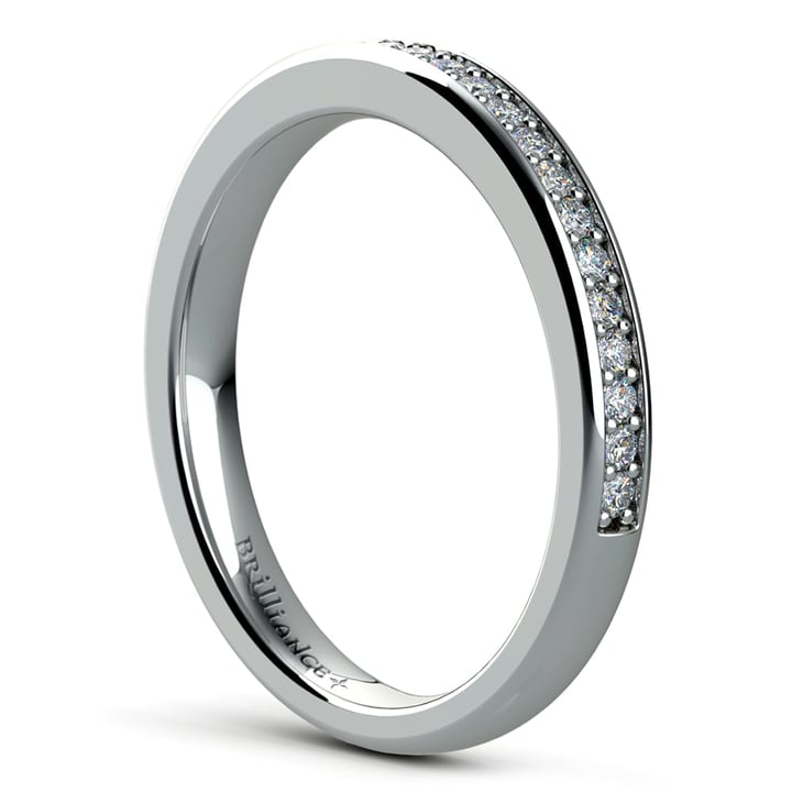 Pave Diamond Wedding Ring in Platinum  | 04