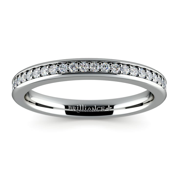 Pave Diamond Wedding Ring in White Gold  | Thumbnail 02