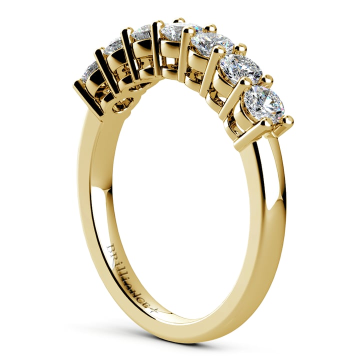 Yellow Gold Seven Stone Diamond Ring (3/4 Ctw) | Thumbnail 04