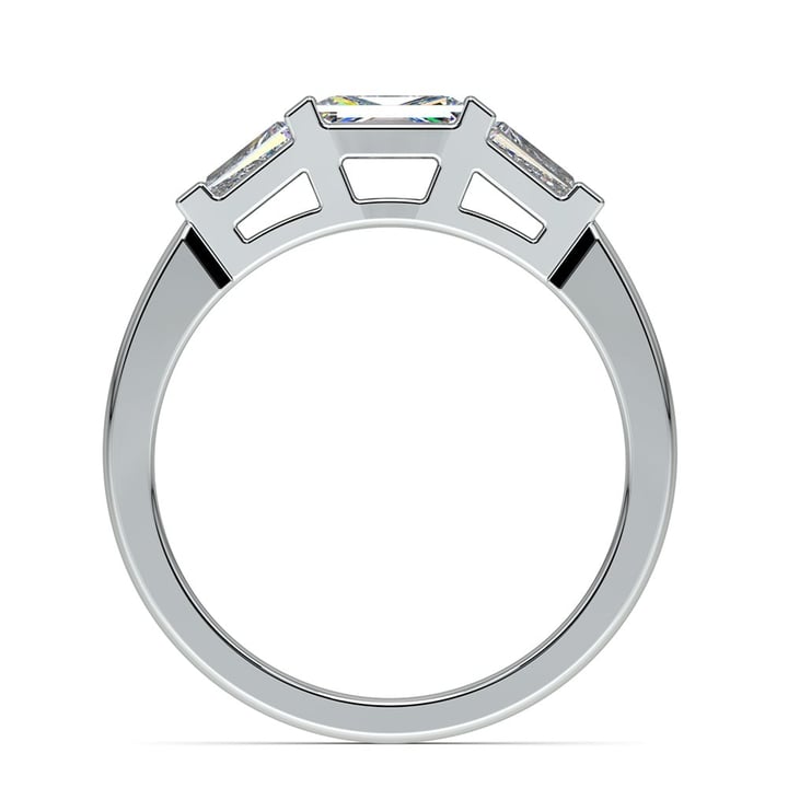 1/2 Ctw Baguette Diamond Wedding Ring in White Gold | Thumbnail 03