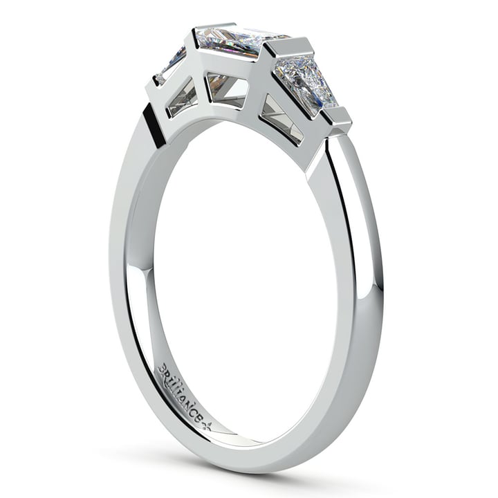 1/2 Ctw Baguette Diamond Wedding Ring in White Gold | 04