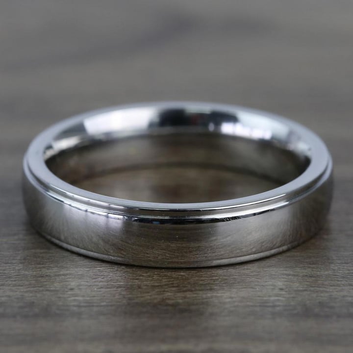 Beveled Men's Wedding Ring in Cobalt (5mm) | Thumbnail 03