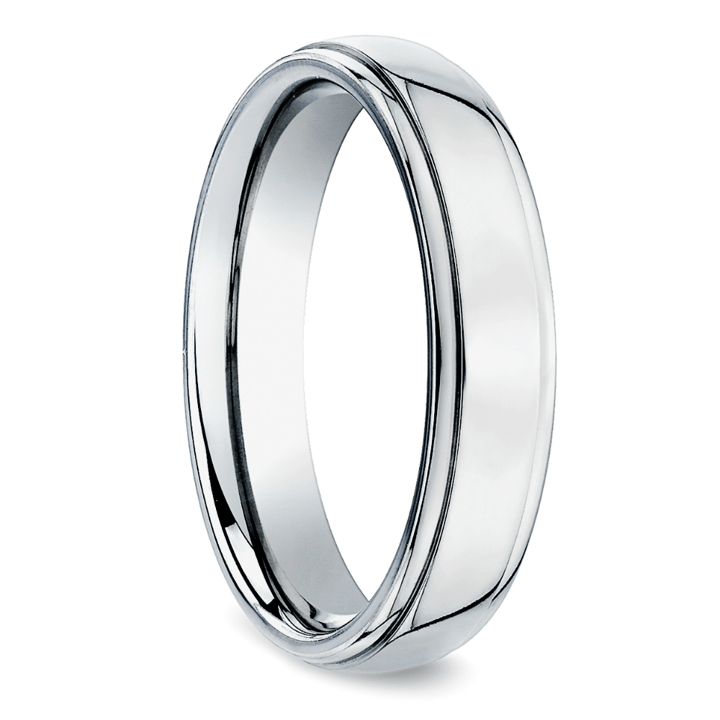 Beveled Men's Wedding Ring in Titanium (5mm) | 02