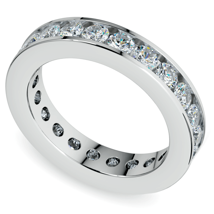 Brilliant White Gold Channel Set Eternity Ring (2 1/4 CTW)