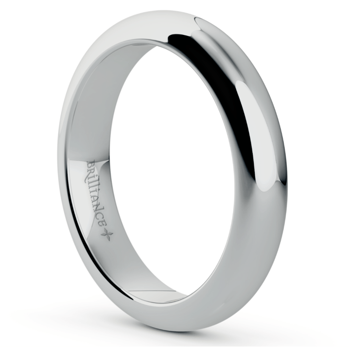 4mm Wedding Band In Platinum (Comfort Fit) | Thumbnail 02