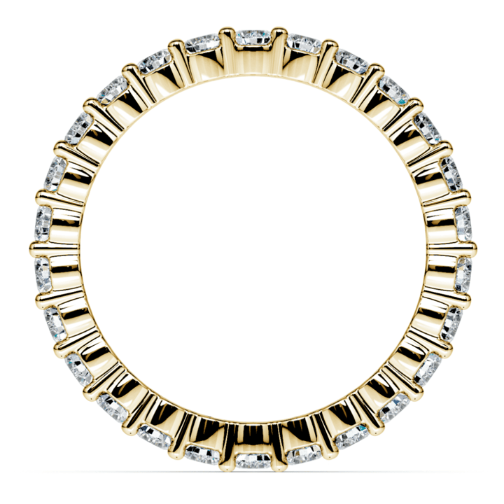 Classic 1 Carat Prong Set Diamond Eternity Ring In Yellow Gold | 03