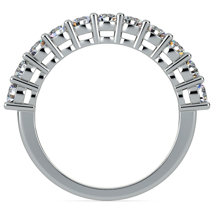 1 Ctw Eleven Stone Diamond Wedding Ring In Platinum | Thumbnail 03