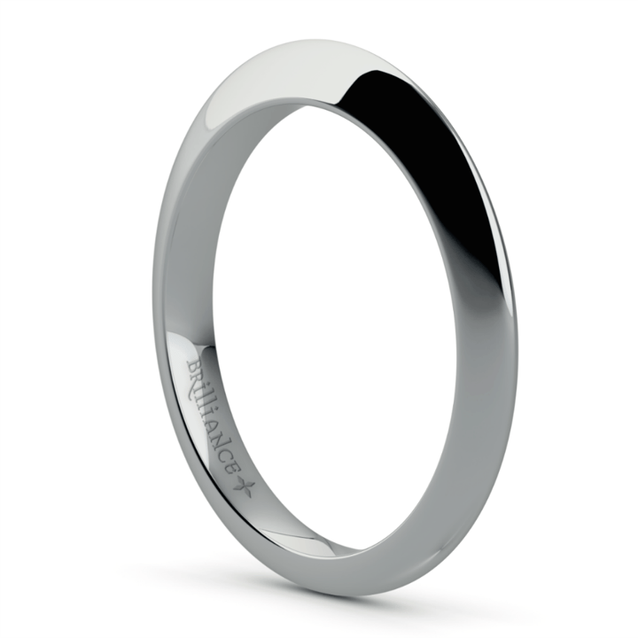 Knife Edge Wedding Ring in Platinum | 03