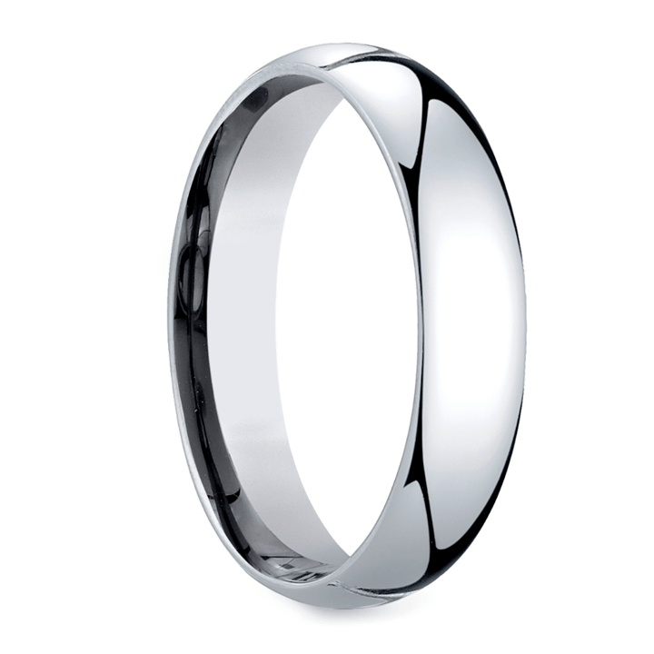 Mid Weight Wedding Band For Men In Platinum (5 Mm) | 02