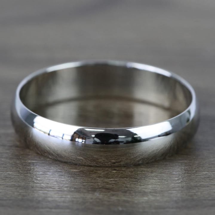 Mid Weight Wedding Band For Men In Platinum (5 Mm) | 03