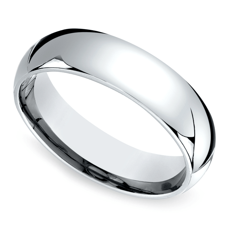 Mid-Weight Men's Wedding Ring in Platinum (6mm) | Thumbnail 01