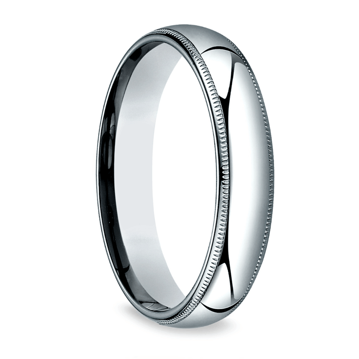 Milgrain Men's Wedding Ring in Platinum (5mm) | 02