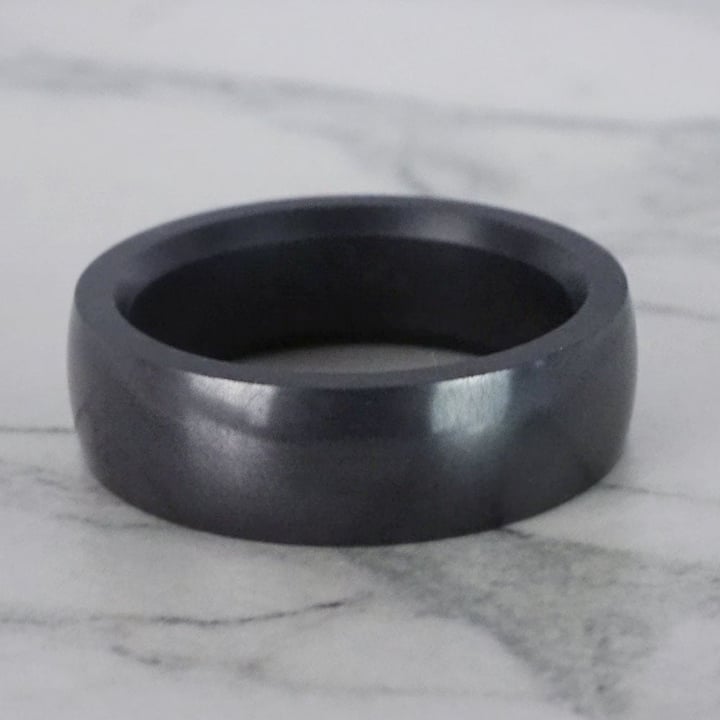 Nyx - Polished Elysium Ring With Domed Design (6mm Wide) | Thumbnail 04